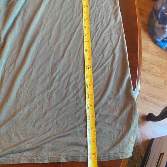 Piko 1988 Olive Green Bamboo Blend Short Sleeve Dress - Picture 12 of 12